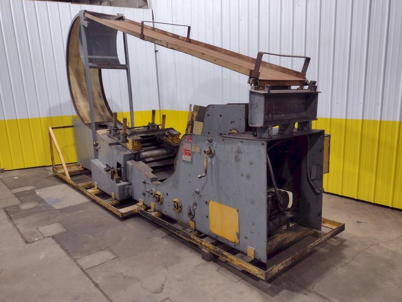 10,000 LB X 24&quot; WIDE X .187&quot; AIR FEEDS COIL CRADLE STRAIGHTENER / UNCOILER: STOCK 17042