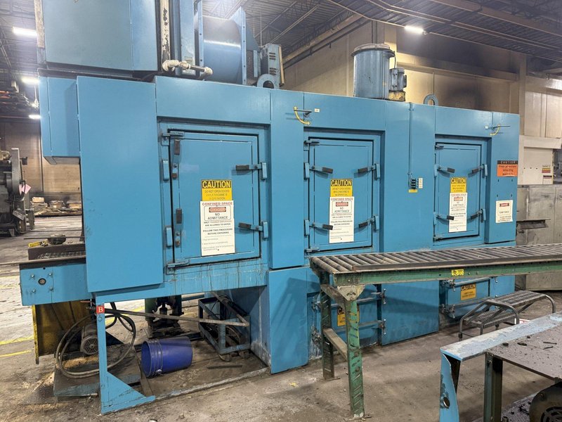 24" x 24" RANSOHOFF 3-STAGE STEEL MESH CONVEYOR PASS THROUGH PARTS WASHER: YOBRO #24301