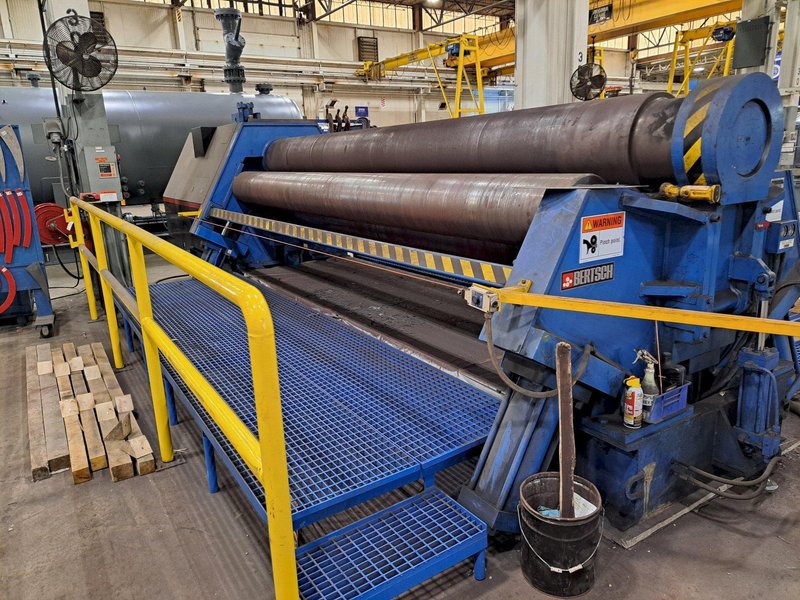 2009 Bertsch 75-15 ¾” X 15’ 4-Roll Plate Roll (#5724)