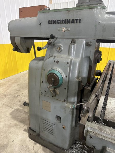 #4 CINCINNATI MODEL #410-14 HORIZONTAL MILL WITH TOOLKMAKERS VERTICAL HEAD: STOCK #20605