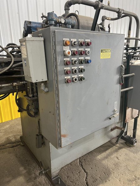 12&quot; X 12&quot; LOGEMANN MODEL #1212 HYDRAULIC SCRAP METAL BALER / BRIQUETTER: STOCK #11504