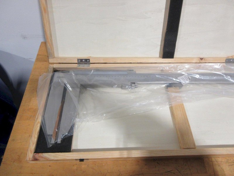 SPI Heavy Duty 60" Vernier Caliper, In Wood Case, NEW - Auction Item