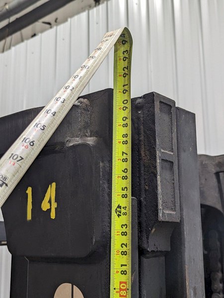 12,000 LBS YALE MODEL #GLC120M LP-GAS FORKLIFT: STOCK #18842