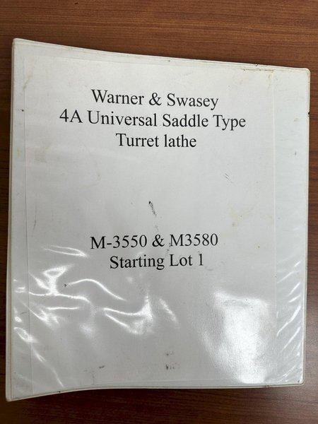 #4A WARNER &amp; SWASEY MODEL #M-3580 SQUARE HEAD 12.5" HOLLOW SPINDLE X 144" EXTENDED BED TURRET LATHE: YOBRO #24423