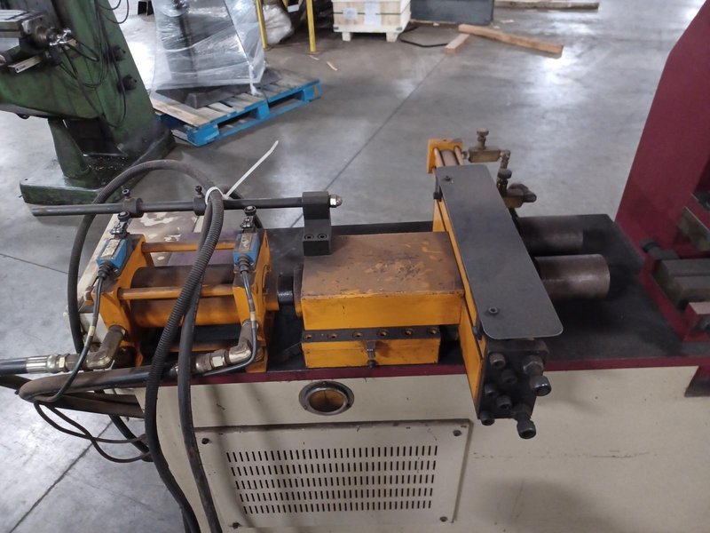 YLM CR C38A Tube End Former with 6" Stroke and Misc Dies