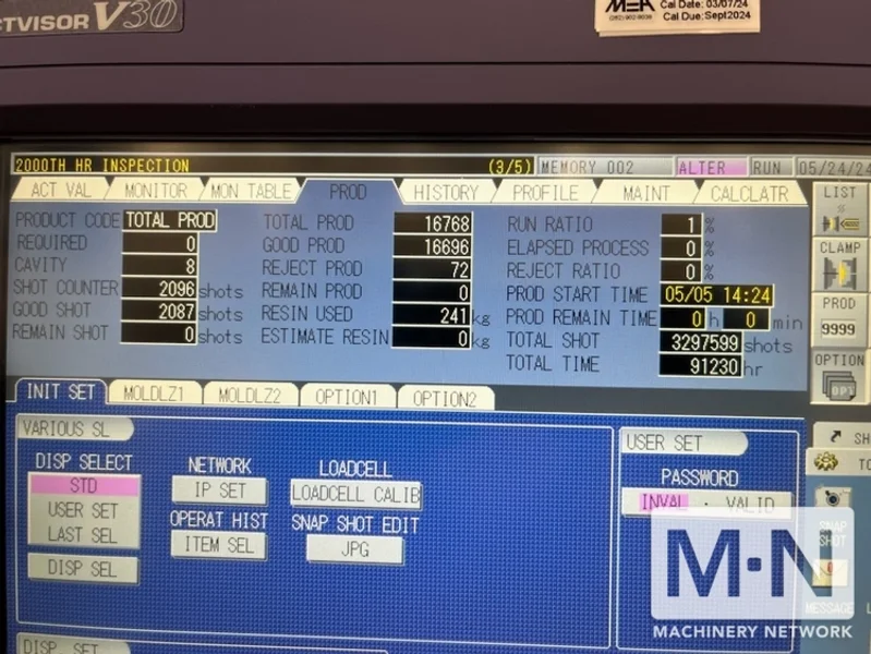 240 TON 9.28 OZ TOSHIBA MODEL EC240NIIV30-6A SILICONE LIM INJECTION MOLDING MACHINE MFG 2007 TWO AVAILABLE