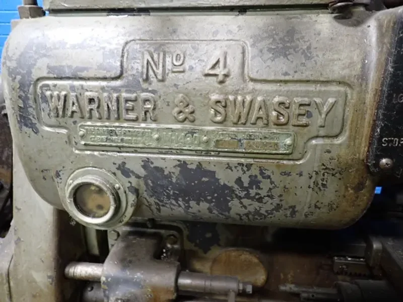 WARNER &amp; SWASEY 18" SWING TURRET LATHE  -  NO, 4