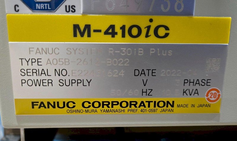 FANUC M-410iC/185 + R-30iB PLUS ROBOT AND CONTROLLER NEW