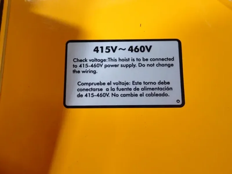 HARRINGTON 1/8 TON ELECTRIC CHAIN HOIST  -  NER2001HD