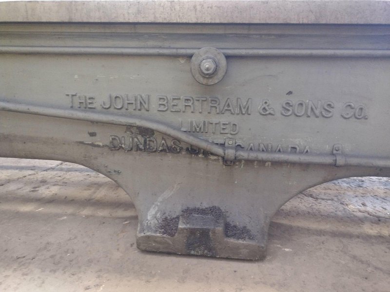 56" x 336" (28') BERTRAM ENGINE LATHE WITH DUAL CARRIAGES: STOCK #10964