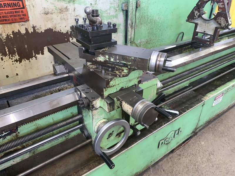 25&quot; X 120&quot; DOALL ROMI MODEL 25H GAP BED ENGINE LATHE W/ 4&quot; HOLE: STOCK #12892