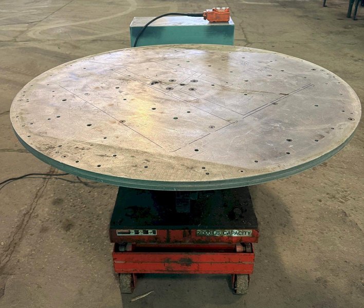 500 Lb. Welding Positioner, Power Rotation &amp; Tilt, 48" Dia. Tbl. 1 Phase