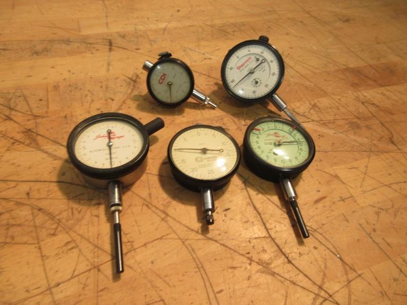 Travel Indicators 1/8"-1" Johnson, Starrett, CDI- Auction Item