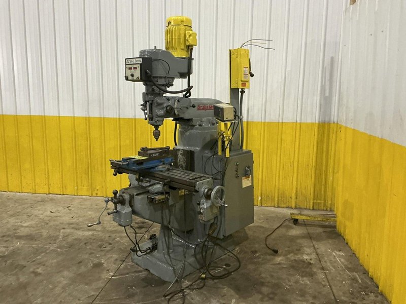 2 HP X 9" X 42" BRIDEPORT SERIES I VERTICAL RAM TYPE KNEE MILL DRO POWER FEEDS VARIABLE DRIVE: YOBRO #24264