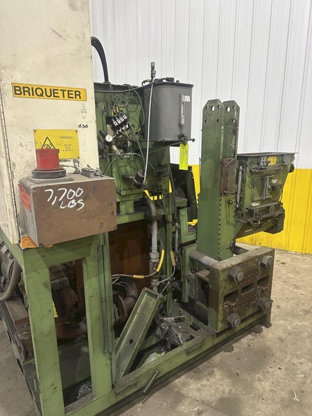 HERTWICH ENGINEERING MODEL #HE-300-30/A SWARF PUCK BRIQUETTER PRESS MACHINE: STOCK #23345