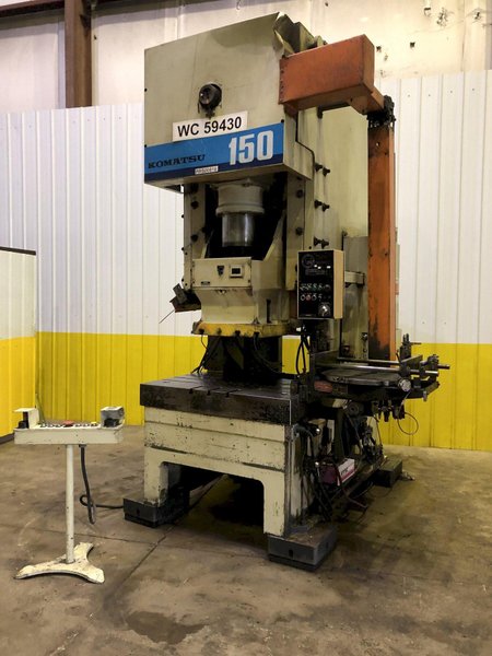 150 TON KOMATSU OBS GAP FRAME PRESS, 7.87" STROKE: STOCK 16340