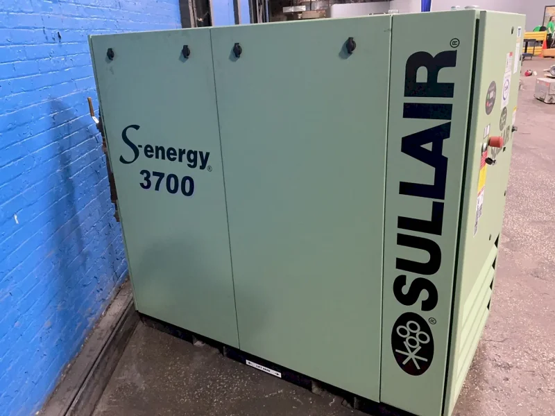 SULLAIR 55.2 BHP, 44.5 KW S-ENERGY 3700 AIR COMPRESSOR  -  3709B AC