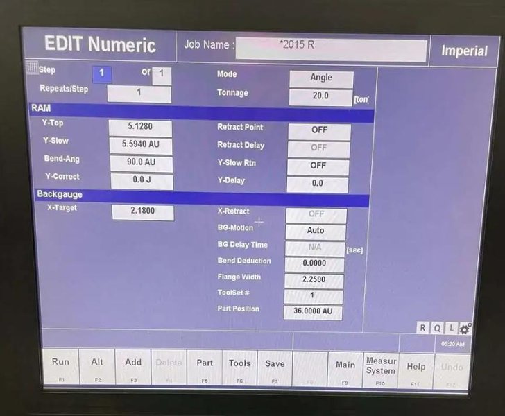 2017 Accurpress 7606 Hydraulic Press Brake (#5916)