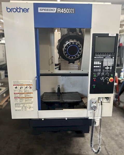 Brother SPEEDIO R450X1 Pallet Changing Compact Machining Center 10,000 RPM Spindle Tapping RPM 6,000