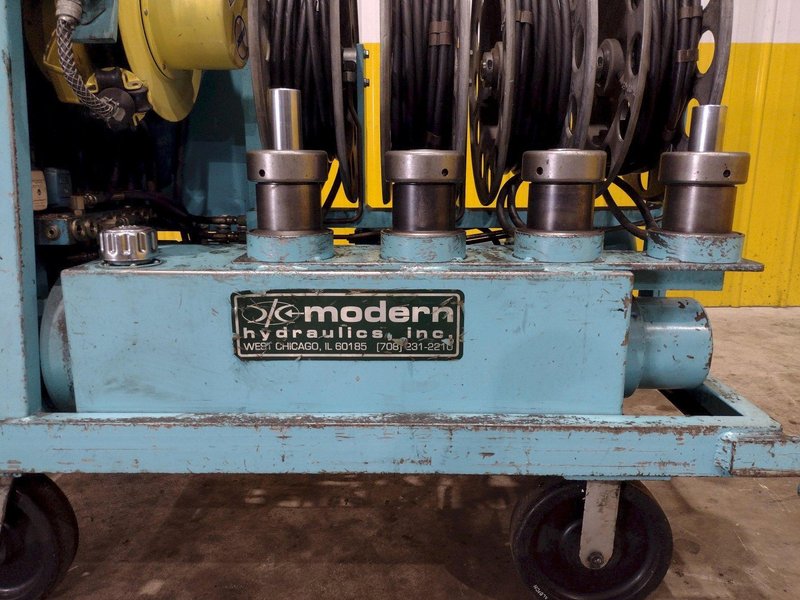 40 TON MODERN HYDRAULICS 4 CYLINDER PORTABLE HYDRAULIC DIE SETTING &amp; SEPARATING SYSTEM: STOCK #23775