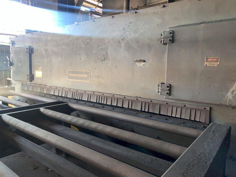 162&quot; WIDE X 6 WHEEL PANGBORN SHOT ROTOBLAST MODEL #ES-1923 TOP &amp; BOTTOM PLATE BLAST CLEANING SYSTEM: STOCK #13319