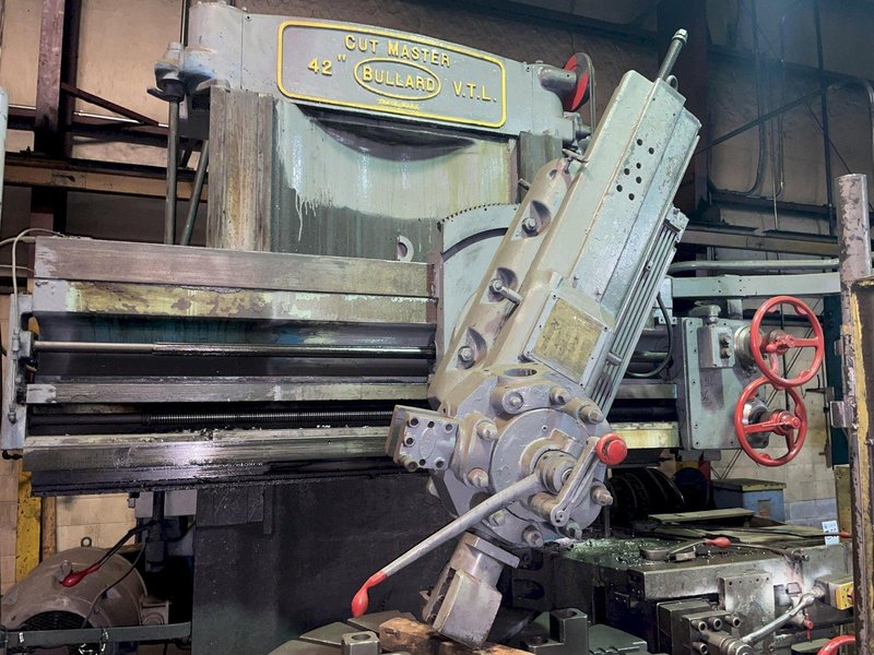 42” BULLARD CUTMASTER 4-JAW VERTICAL TURRET LATHE. STOCK # 0737021