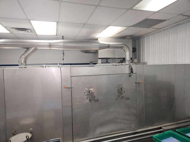 Accutherm 2-Stage Immersion Heated Wash and Rinse System, 2013 – 705 Gallon Capacity, Stainless Steel, Blow-Off Drying