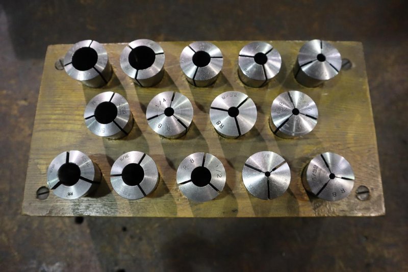 R8 Collets in Wood Colet Rack- Auction Item