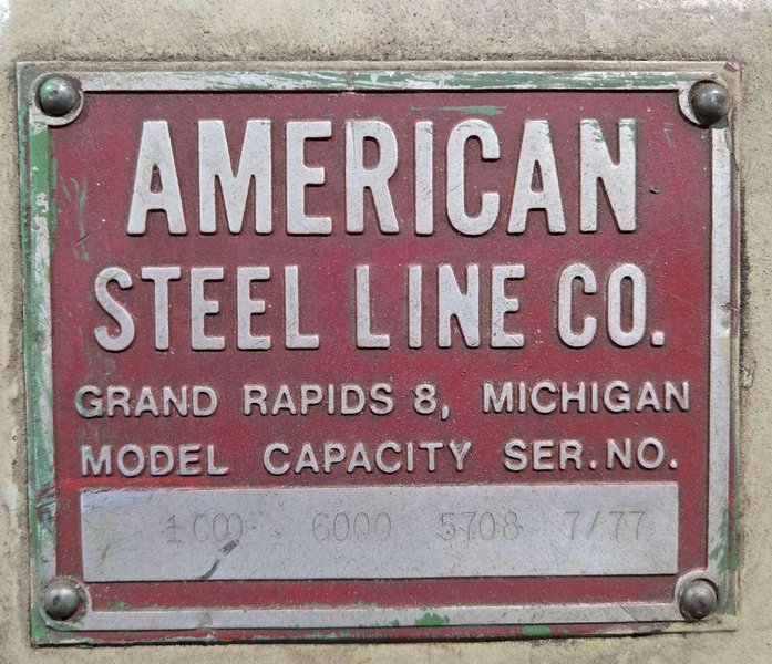 AMERICAN STEEL LINE 1000 6000LBS UNCOILER USED
