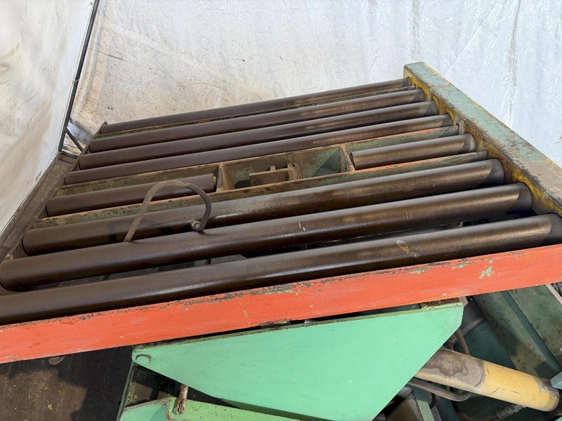 6,000 LB X 48" LBS BRANER HYDRAULIC DOWNLAYER TABLE. STOCK # 0435626