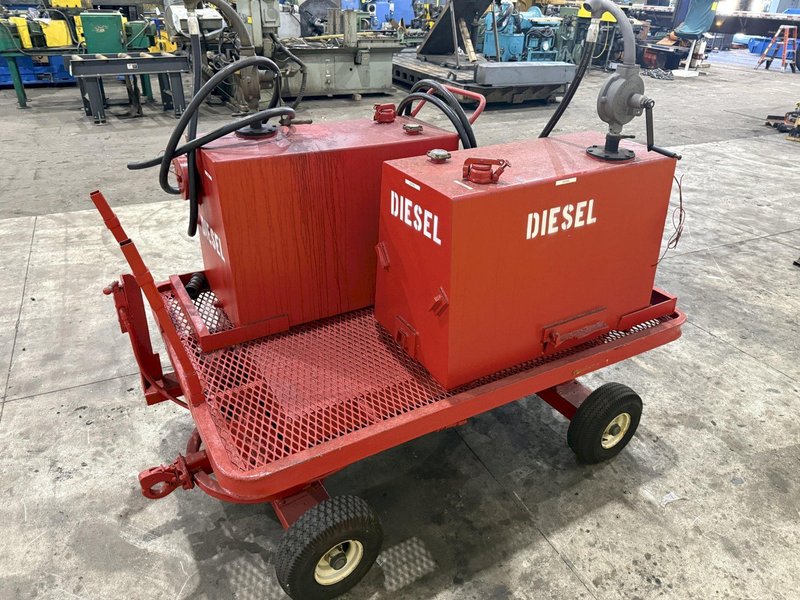 2 TANK DIESEL GAS ROLLING TRANSFER TOW CART: YOBRO #23997