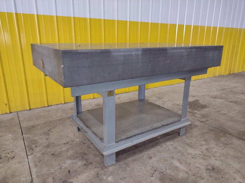 36&quot; X 24&quot; X 8&quot; STARRETT BLACK PRECISION INSPECTION GRANITE SURFACE PLATE WITH STAND: STOCK 23106
