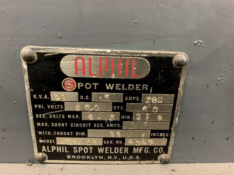 Alphil 40 KVA AL-18 Spot Welder