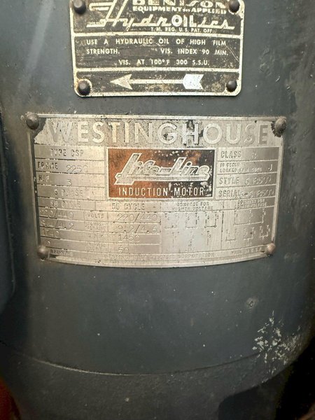 4 TON DENISON MULTIPRESS HYDRAULIC PRESS. STOCK # 1213925.