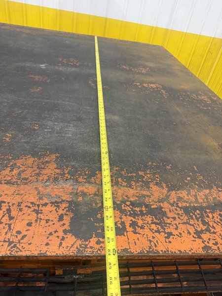 50,000 LBS (25 TON) X 84" X 72" BUSHMAN MECHANICAL POWERED UPENDER / COIL FLIPPER: YOBRO #25946