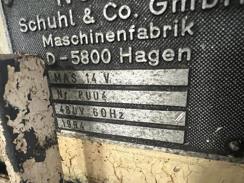 Nutap Model MAS-14V Twin Spindle High Speed Bent Shank Tapper