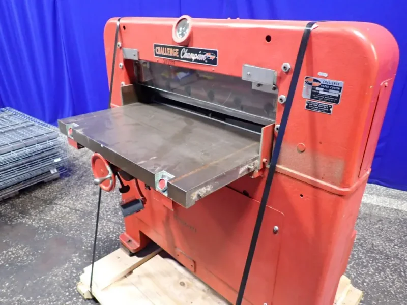 THE CHALLENGE MACHINERY CO. 30" X 50" PAPER CUTTER   -  MC