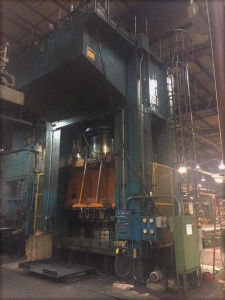 5000 TON CLEARING H-5000-105-84 STRAIGHT SIDE HYDRAULIC PRESS. STOCK # 0679324