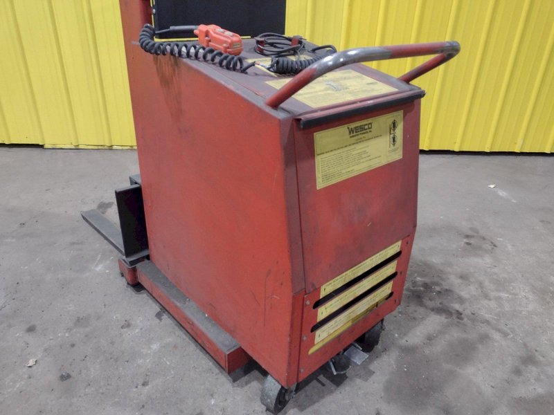1,000 LB WESCO MODEL #PCBFL-64-25 ELECTRIC FORK LIFT: STOCK #19638