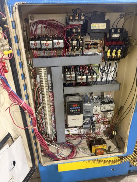 12,000 L B X 48” DALLAS MODEL #DPR-12000 X 48 RH MOTORIZED COIL REEL UNCOILER : YOBRO #24880