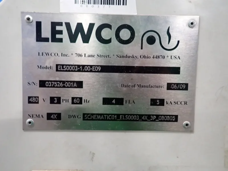 LEWCO 280” X 24” CONVEYOR  -  ELS0003-1.00-E09