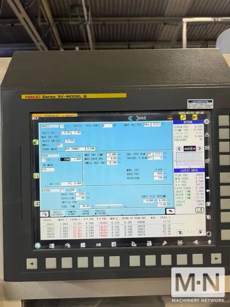 275 TON 14.6 OZ MILACRON MODEL ROBOSHOT S2000I-275B ELECTRIC INJECTION MOLDING MACHINE MFG 2015