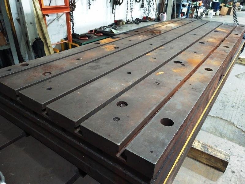 5&#039; X 15&#039; X 15&quot; THICK T-SLOTTED FLOOR PLATE