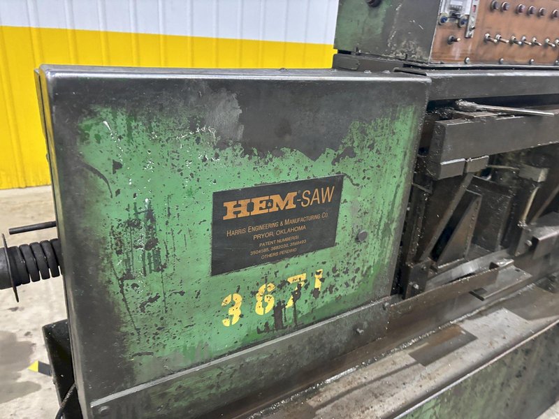 12" x 12" HEM MODEL #1000AH AUTOMATIC HORIZONTAL BANDSAW WITH STOCK FEED: STOCK #20993