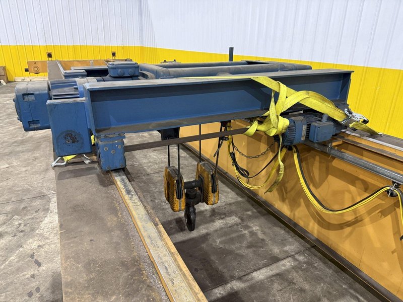 10 TON X 50' DEMAG DOUBLE GIRDER BRIDGE CRANE, NEW 1998: YOBRO #24519