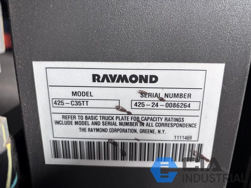2024 - 3,500 LB. RAYMOND MODEL 425-C35TT STAND-UP ELECTRIC FORKLIFT