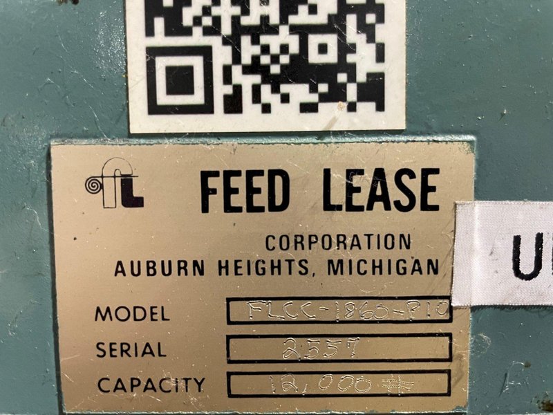 Feed Lease Coil Cradle - Straightener 12,000 x 18&quot; Wide x .250&quot;