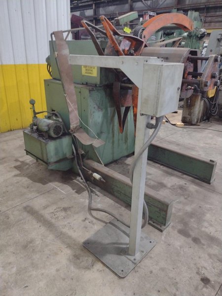 10,000 LB X 24&quot; JAYBIRD MODEL CRM 10-2460 MOTORIZED UNCOILER COIL REEL: STOCK #22386