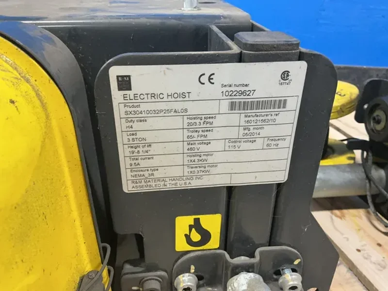 R&amp;M 3 TONS HOIST  -  SX30410032P25FAL0S