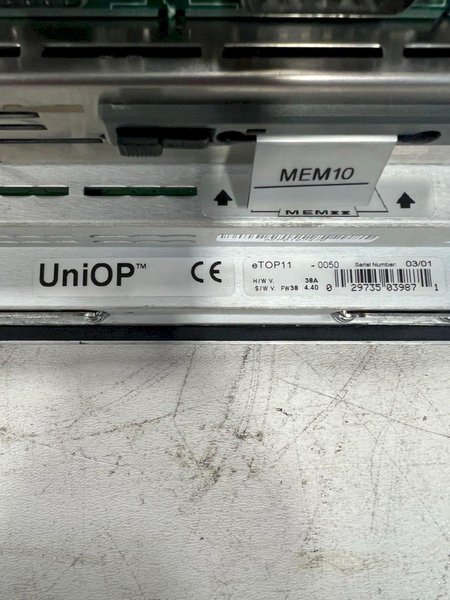 UNIOP ETOP11-0050 OPERATOR INTERFACE USED